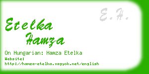 etelka hamza business card